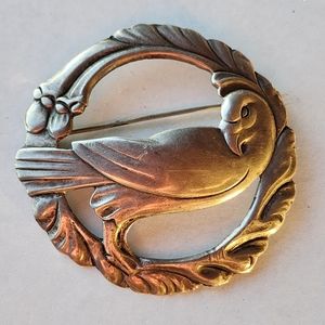 Georg Jensen attributed Danish style dove brooch in Sterling silver